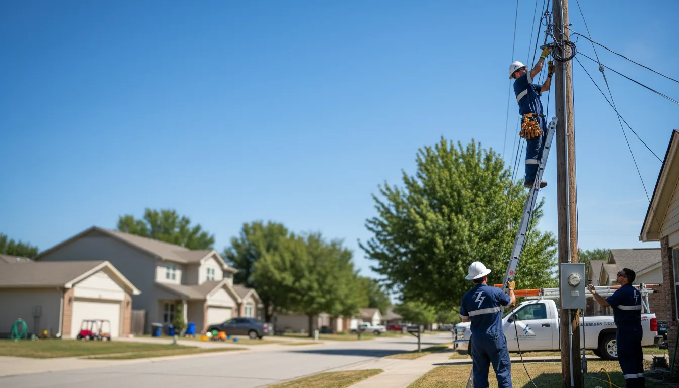 Residential electrician providing installation services in Sheridan, MI